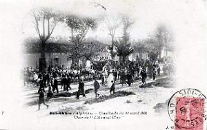 Sidi-bel-abbes- Cavalcade depart Legion au Tonkin -13
